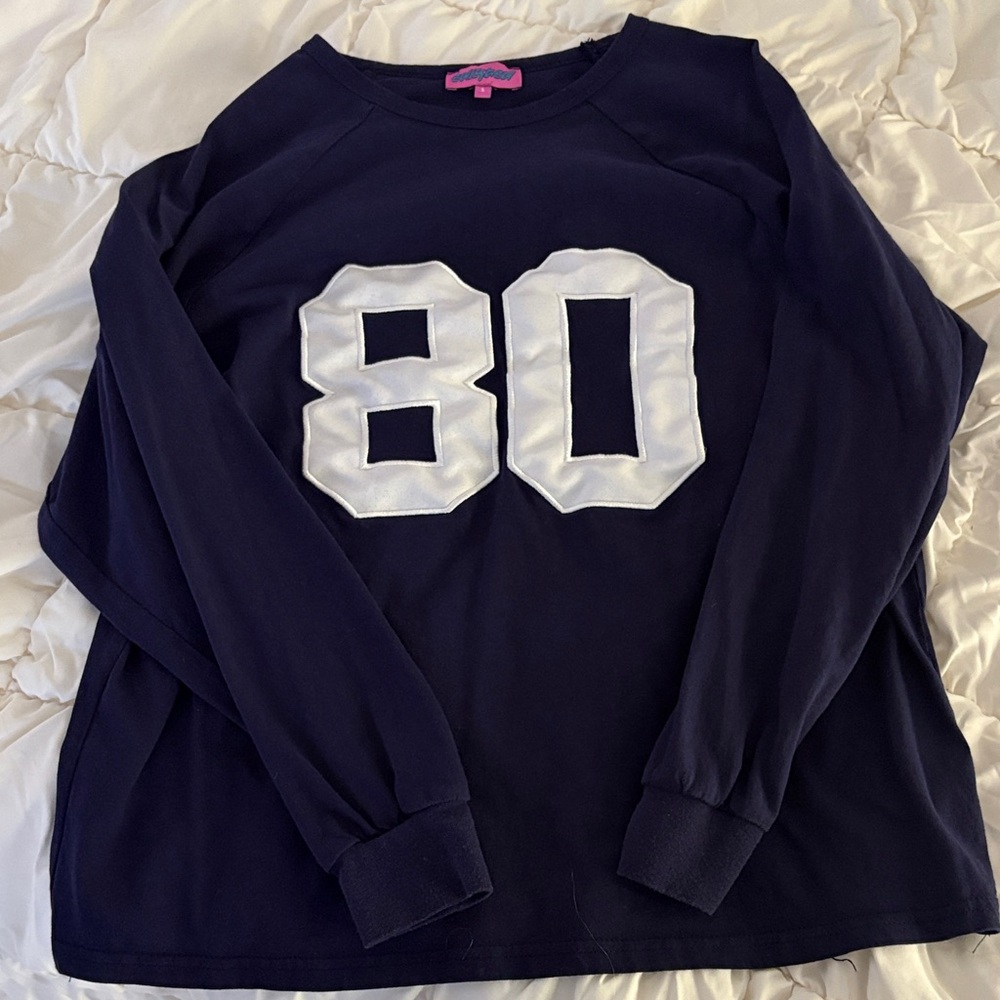 Edikted Navy Long Sleeve with White Number